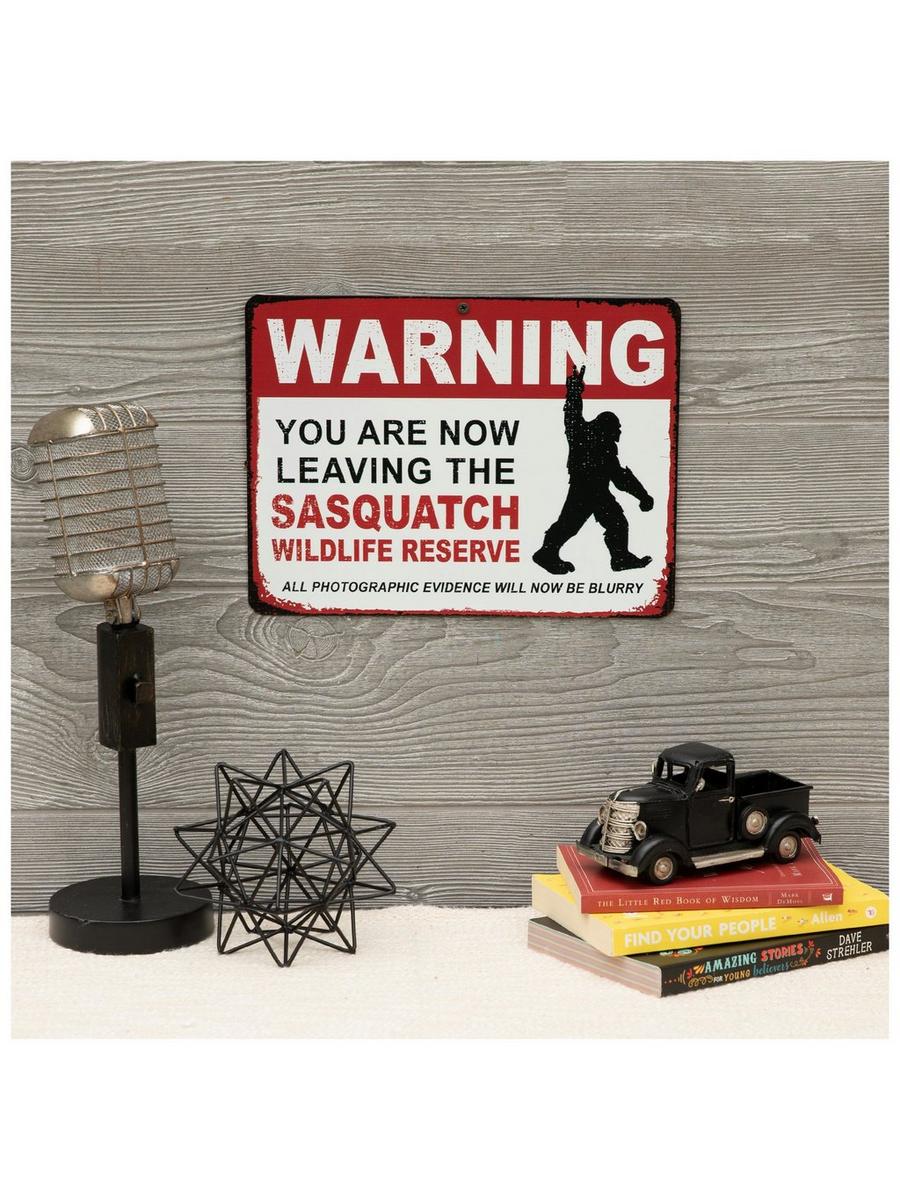 Warning Sasquatch Wildlife Reserve Metal Sign | Hobby Lobby | 2674836
