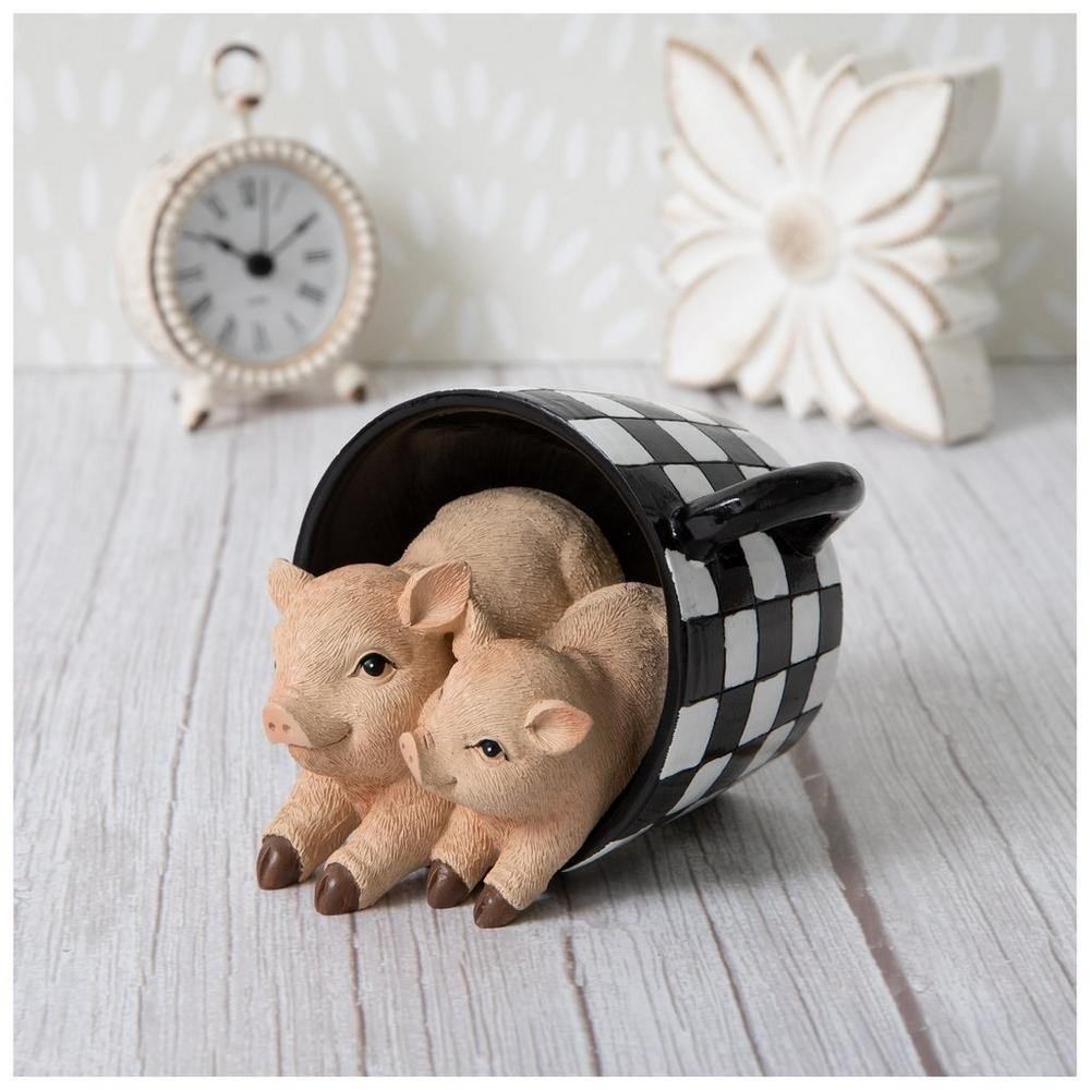 Two Pigs In A Cup Figurine | Hobby Lobby | 2677417