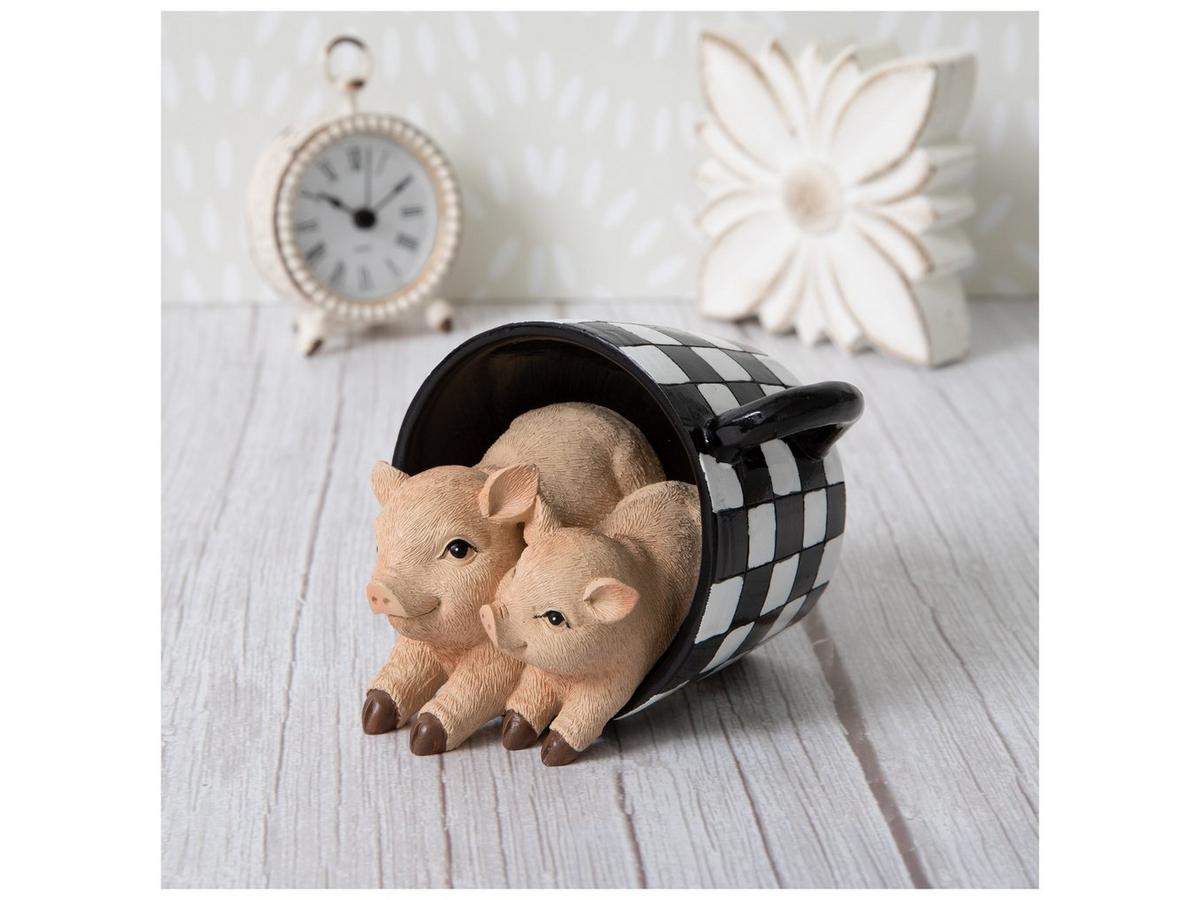 Two Pigs In A Cup Figurine | Hobby Lobby | 2677417