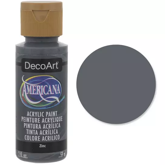  DecoArt Americana Acrylic Paint, 2-Ounce, Zinc