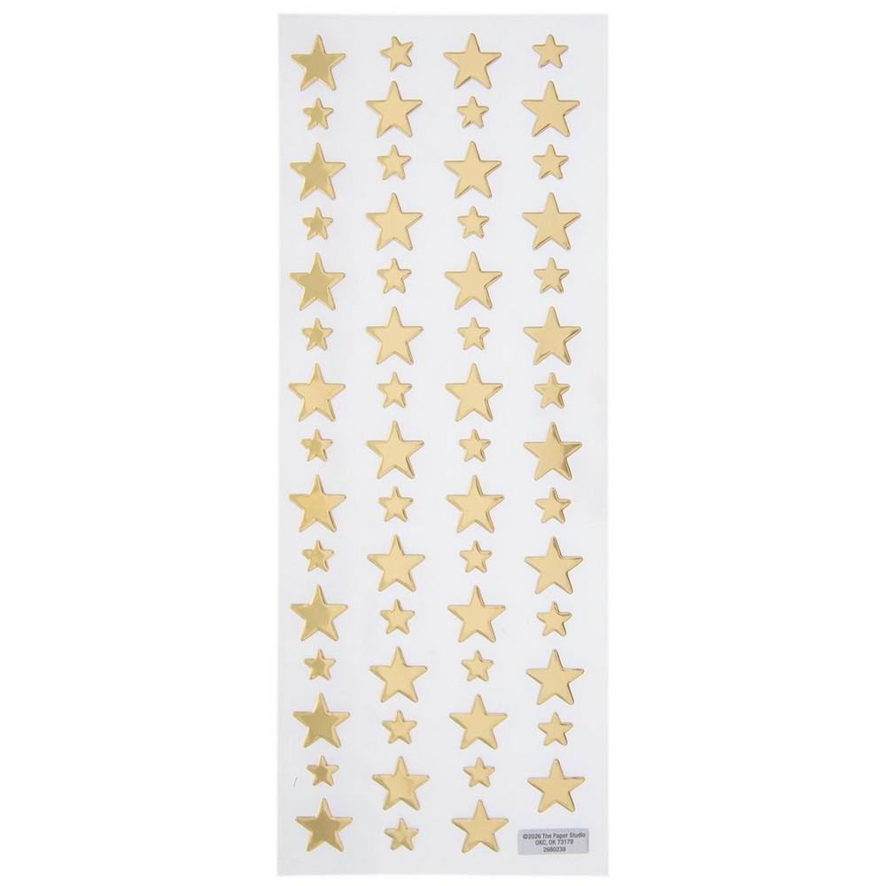 Gold Star Puffy Stickers