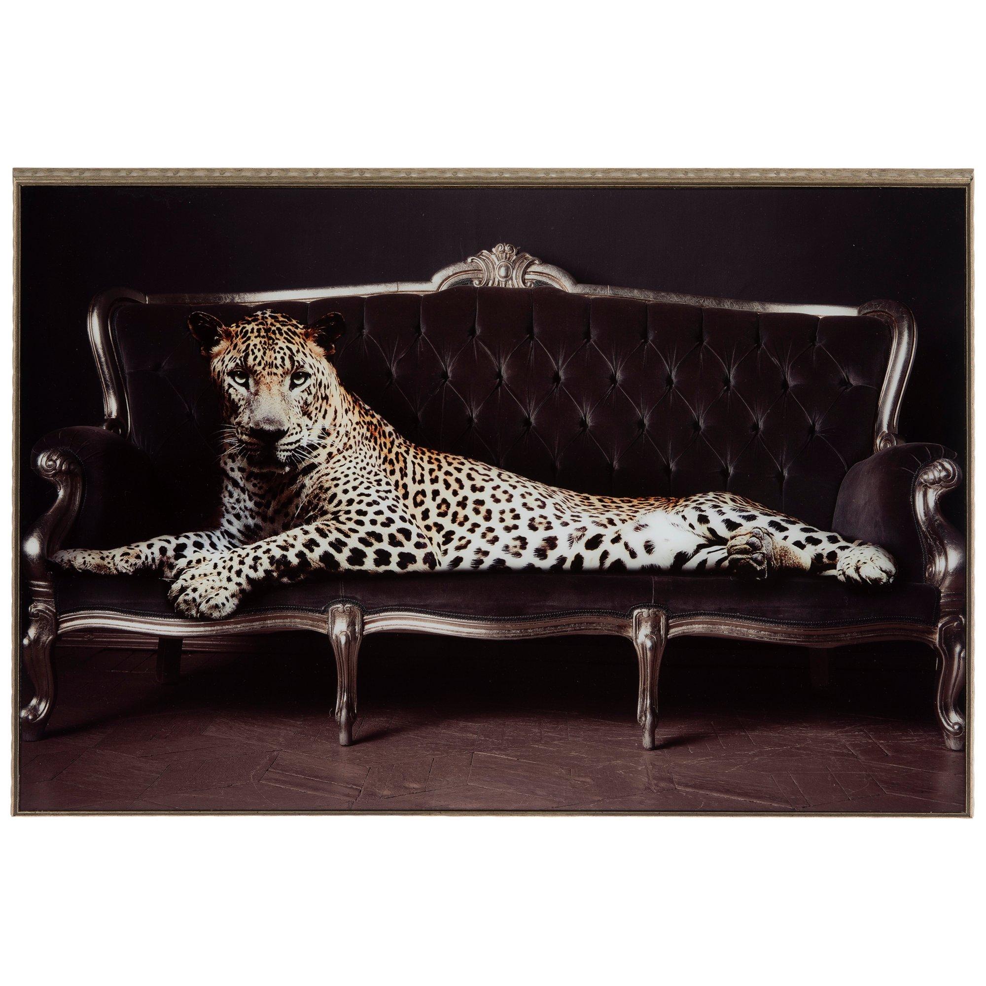 Leopard On Sofa Framed Wall Decor | Hobby Lobby | 2680262