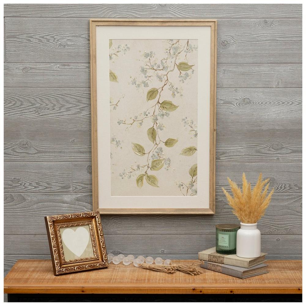 Debbie Halliday Gold Blossom Buds 額装アート Muted Blossom Branch Wood Wall Decor | Hobby Lobby | 2681757