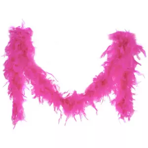 65 Grams Baby Pink With Hot Pink Tips Chandelle Feather Boa – Cynthias- Feathers.com