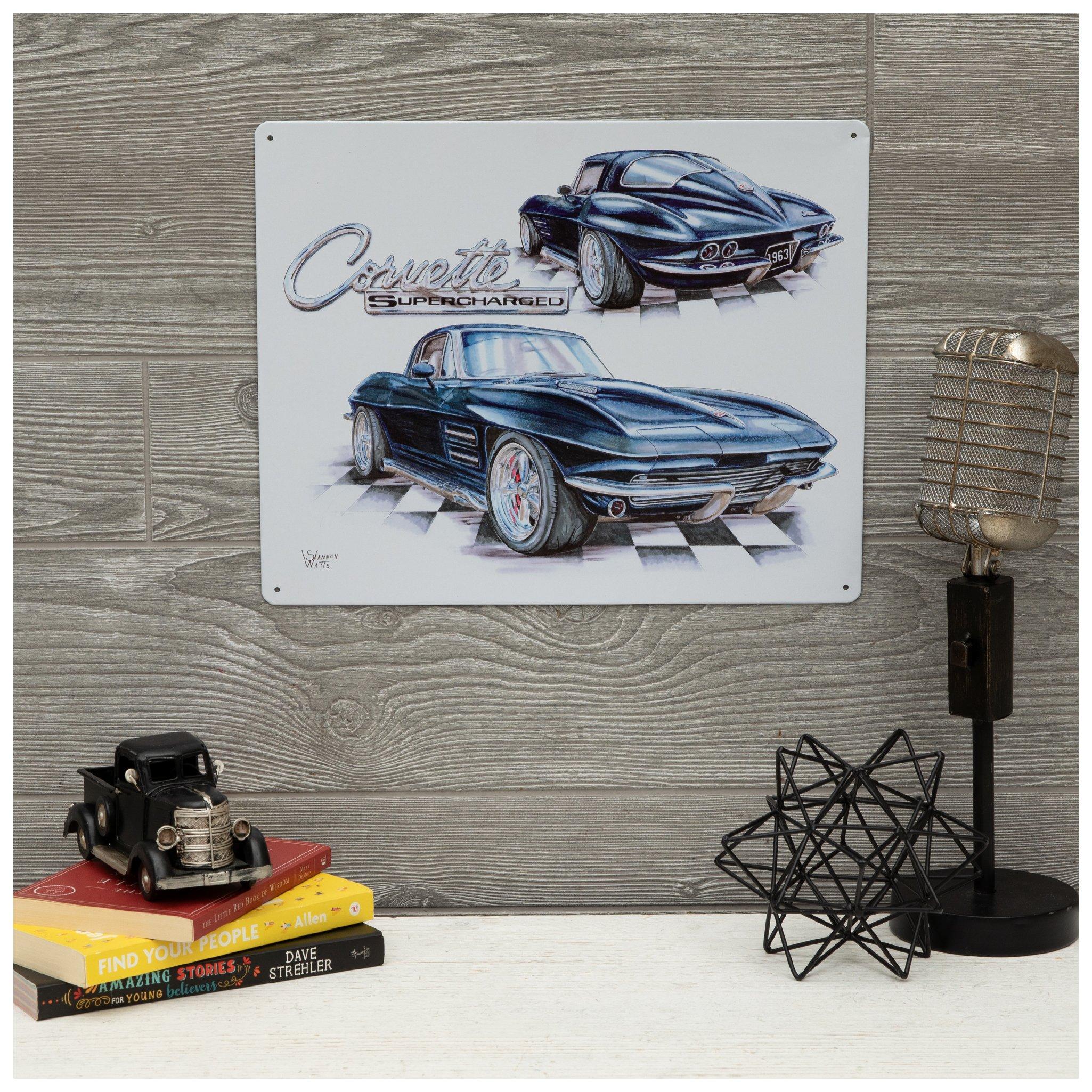 Corvette Supercharged Metal Sign | Hobby Lobby | 2690071