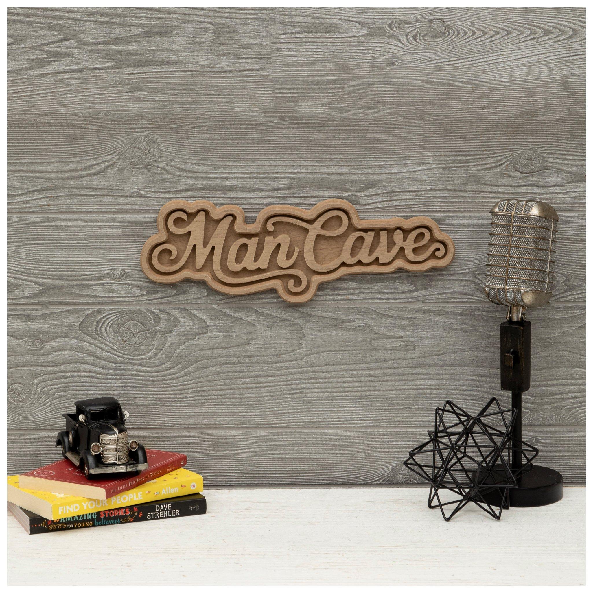 Man Cave Carved Wood Wall Decor | Hobby Lobby | 2693661