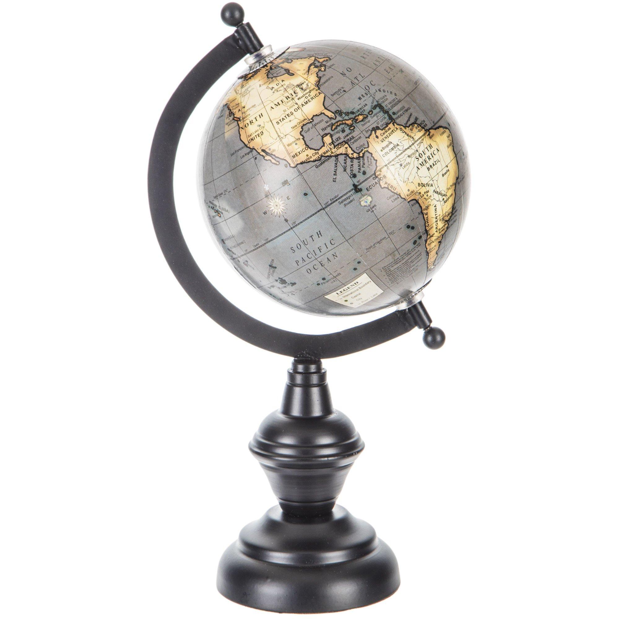 Gray Globe With Black Stand Hobby Lobby 270173