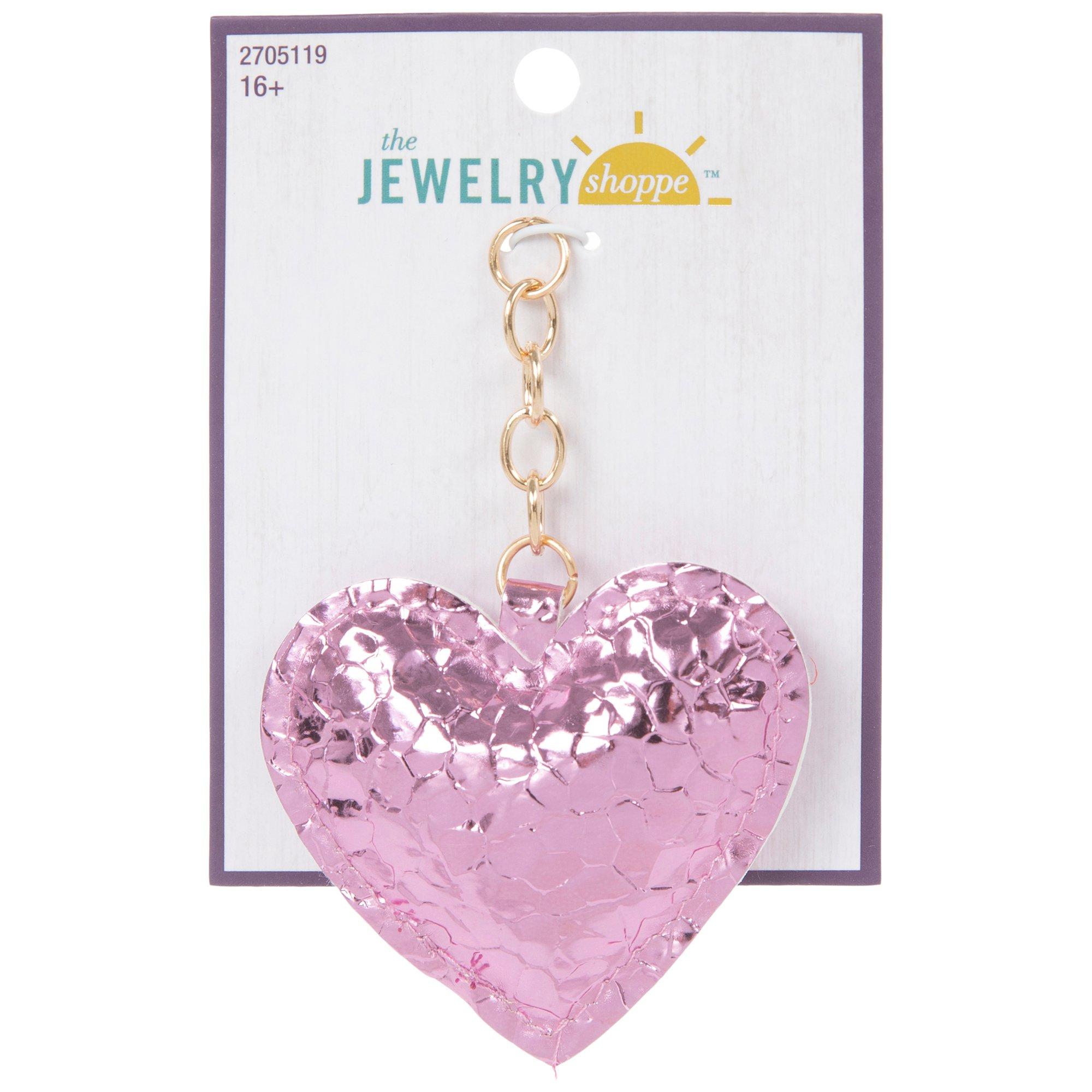 Textured Pink Heart Pendant | Hobby Lobby | 2705119