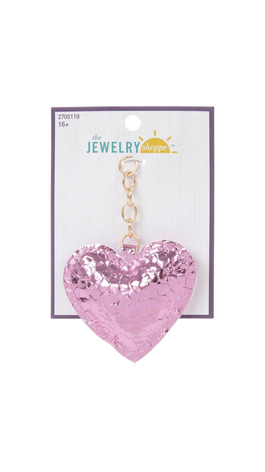 Textured Pink Heart Pendant | Hobby Lobby | 2705119