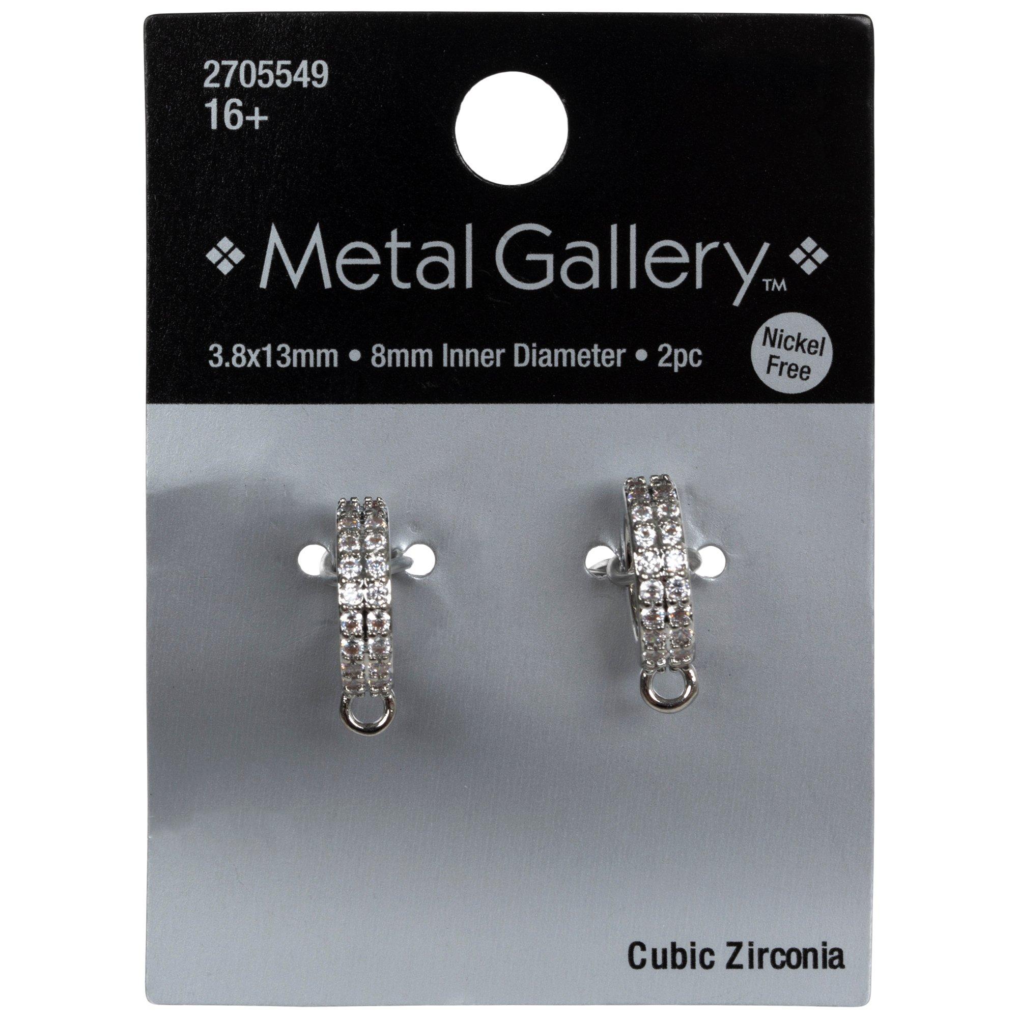 Cubic Zirconia Loop Spacer Beads - 13mm x 3.8mm | Hobby Lobby