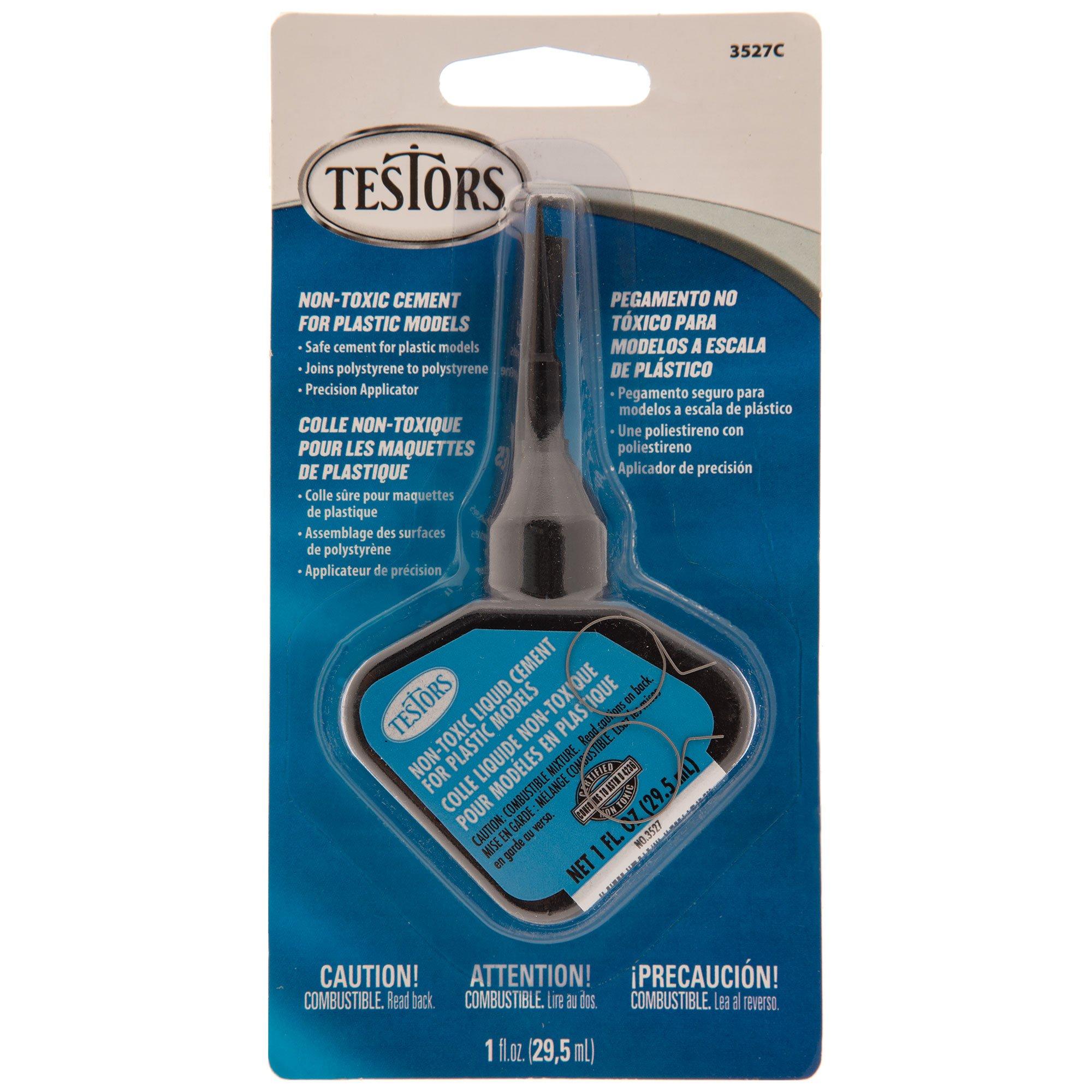 Testors Cement Glue For Plastics Value Pack – 2 Bottles, 7/8 Fl Oz (25.8 ML) Each, Model & Hobby Glue