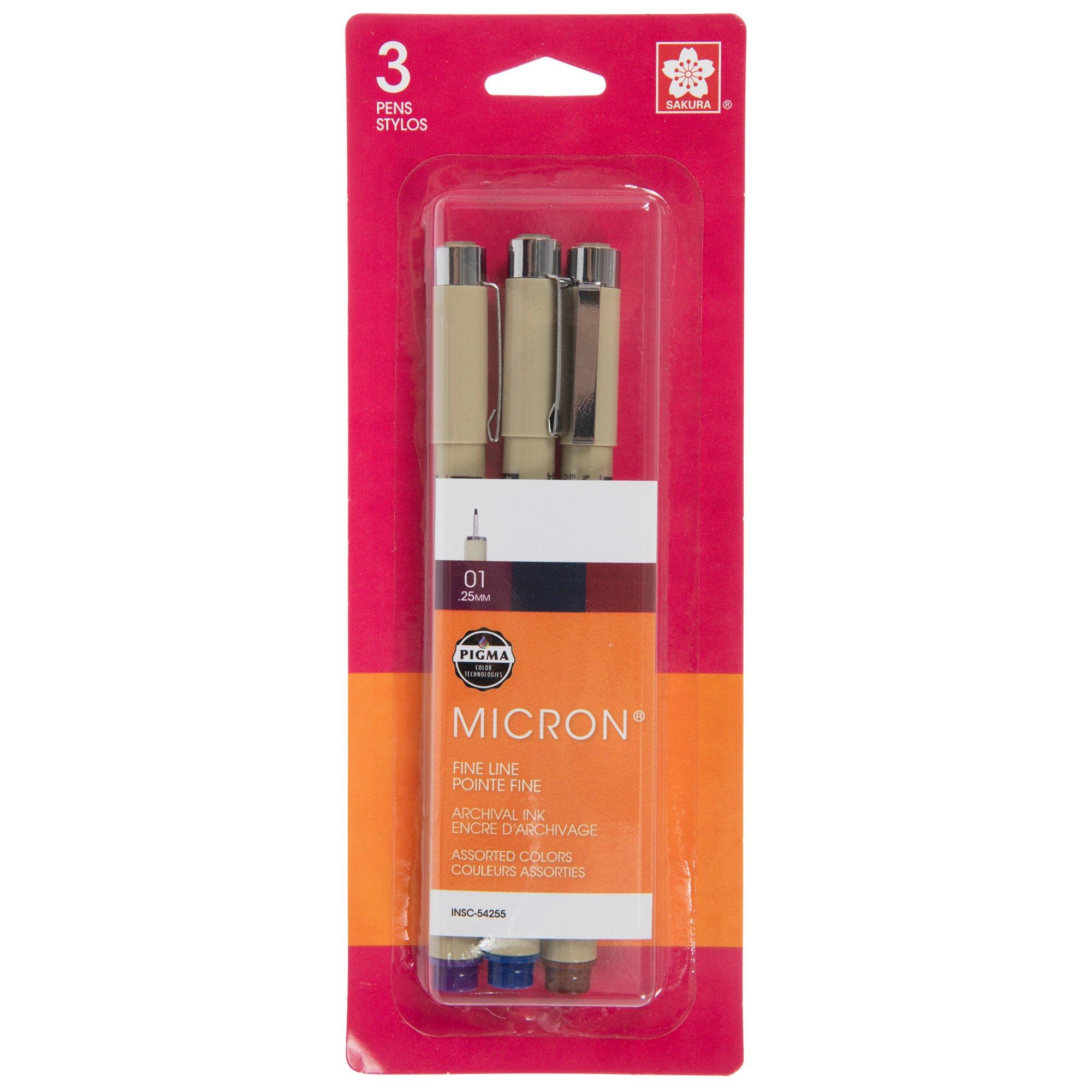 文房具・ステーショナリー Micro5,zip&card refill,Margotfog,fuxia Micron Berry Fine Line Pens - 3 Piece Set | Hobby Lobby | 2707321