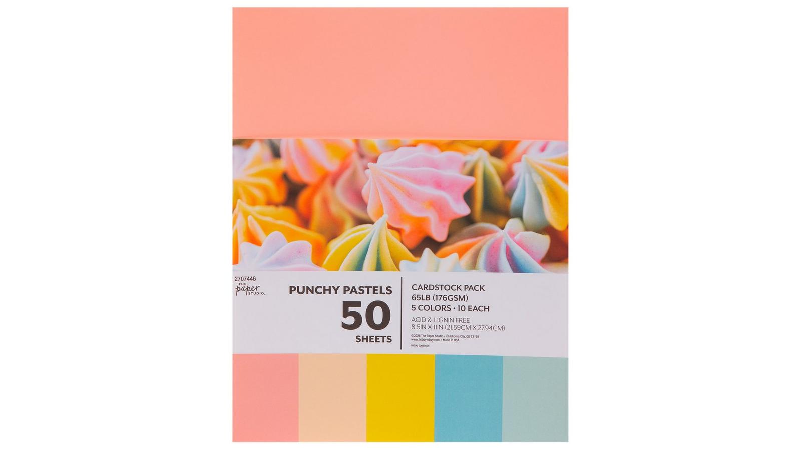 Punchy Pastels Cardstock Paper Pack - 8 1/2