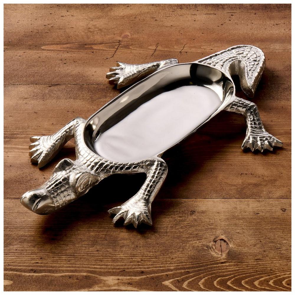 Kinkeeping Silver Crocodile Metal Tray | Hobby Lobby | 2708527