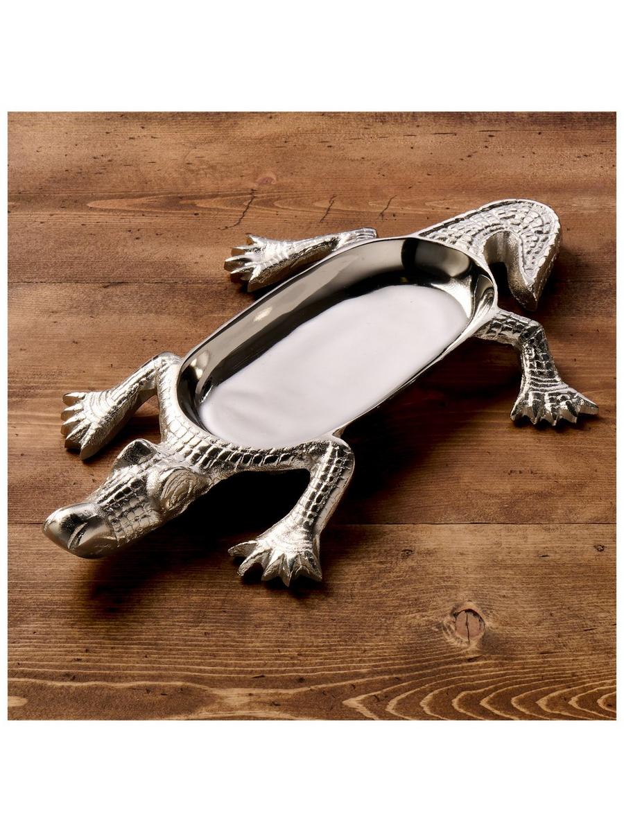 Kinkeeping Silver Crocodile Metal Tray | Hobby Lobby | 2708527