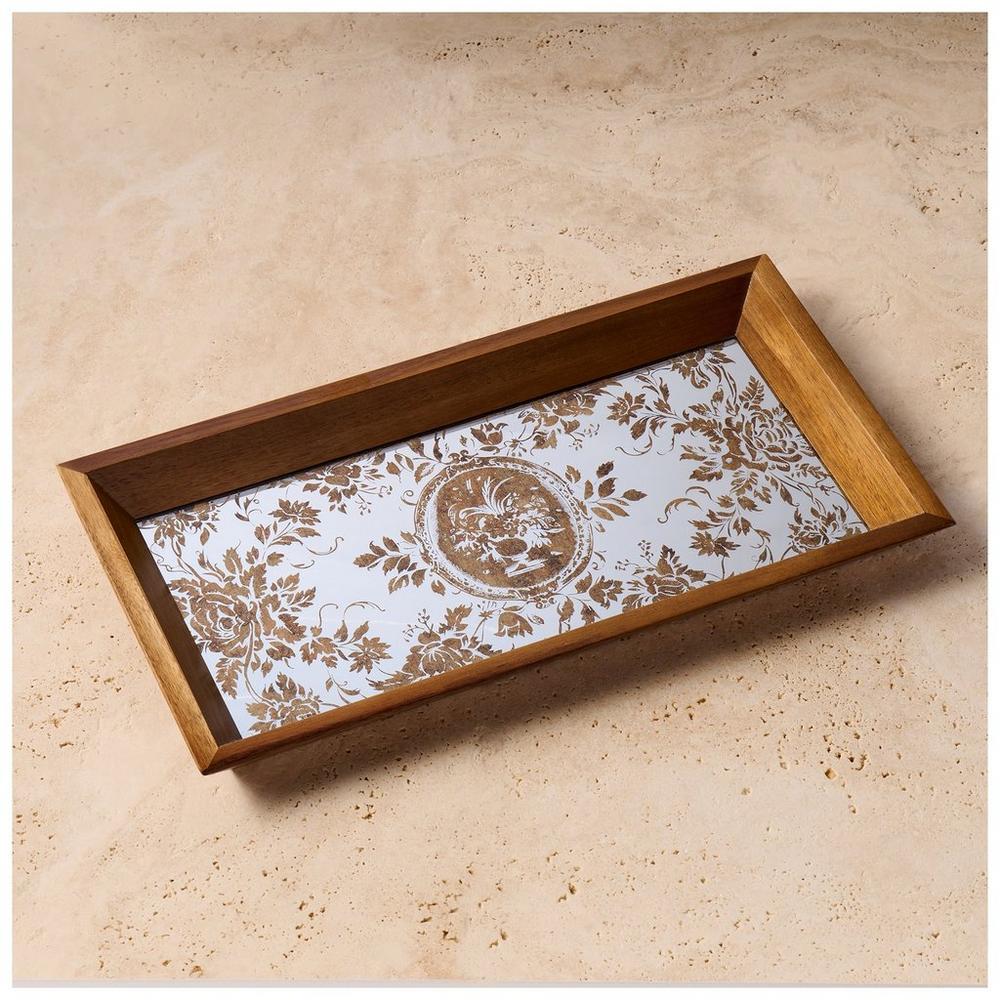 Kinkeeping Gold Foil Floral Mirrored Tray | Hobby Lobby | 2709012
