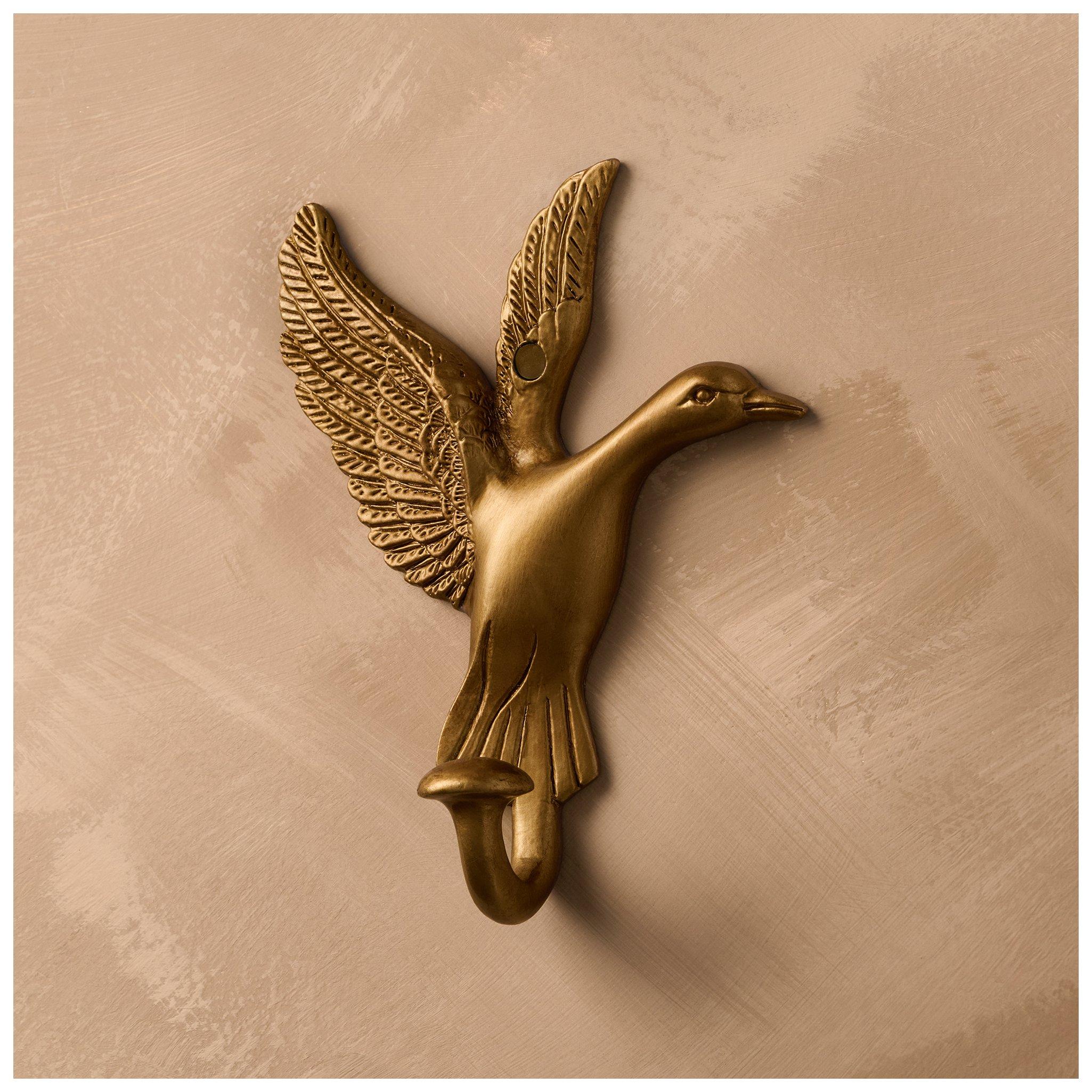 Kinkeeping Gold Flying Duck Wall Hook view 1