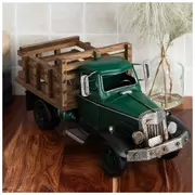 Green Vintage Farm Truck Decor