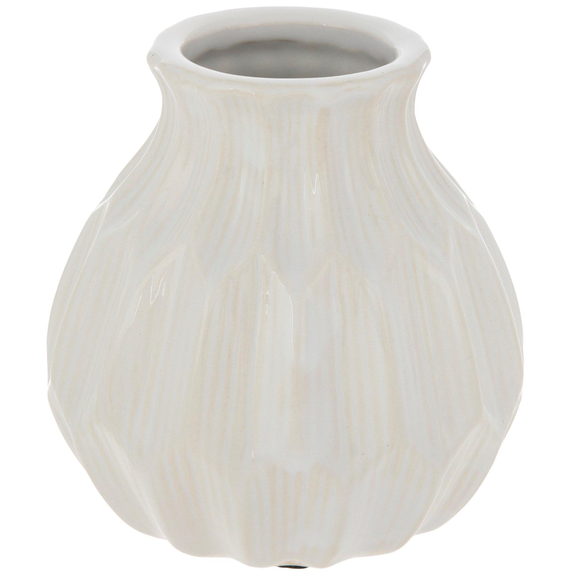 White Geometric Vase Hobby Lobby 274936