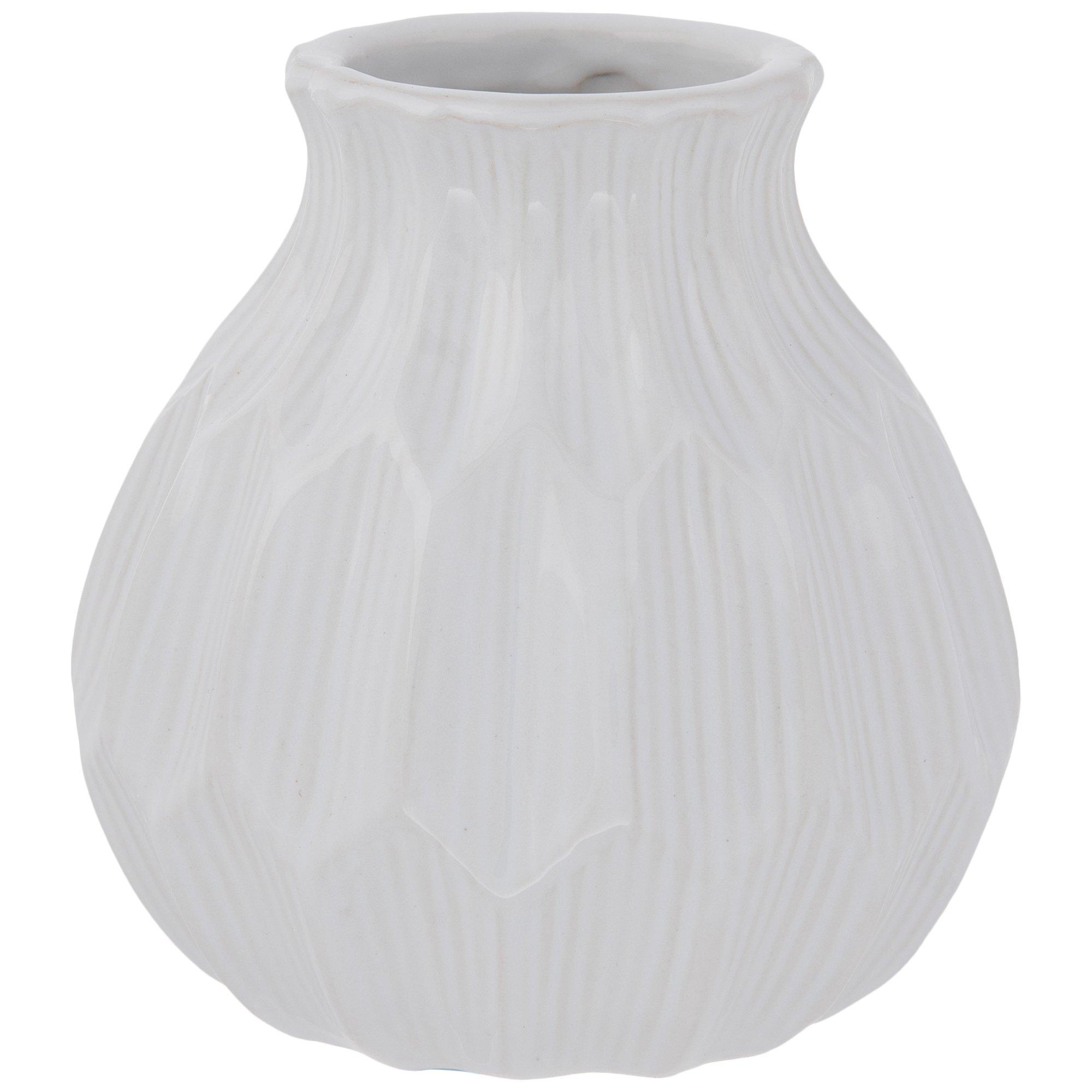 White Geometric Vase Hobby Lobby 274936