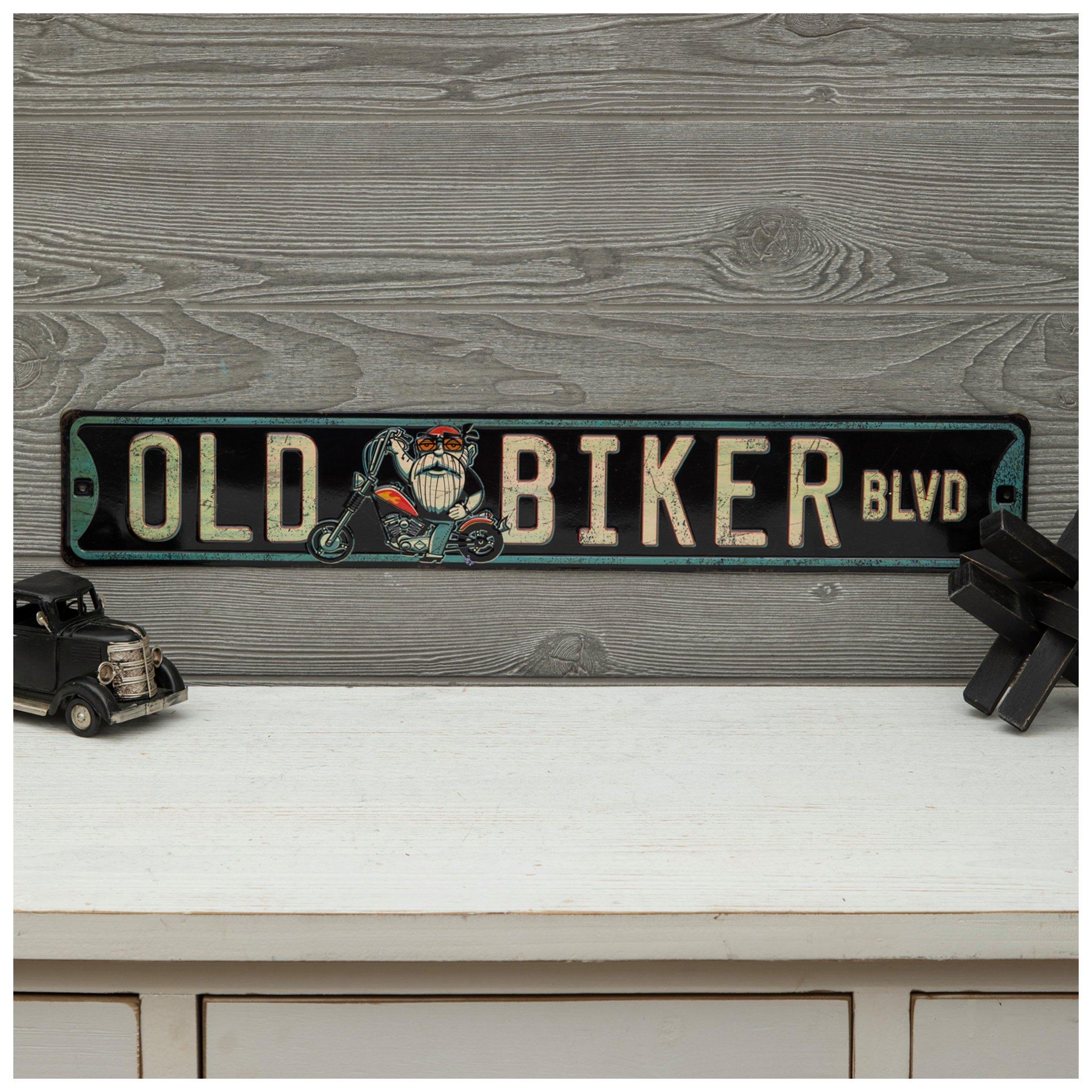 Old Biker Blvd Metal Sign | Hobby Lobby | 275354