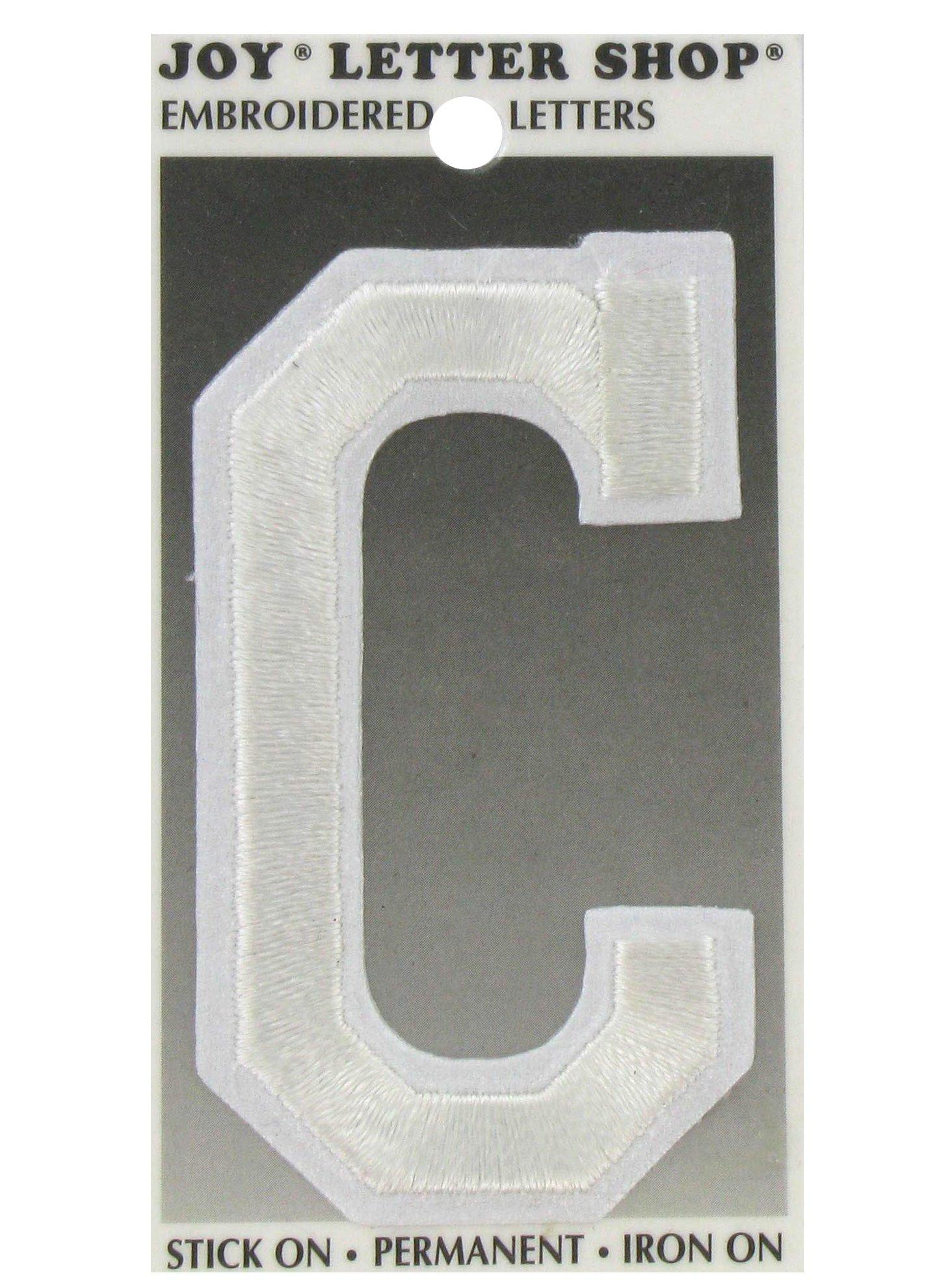 Embroidered Letter IronOn & Sticker Patch 3" Hobby Lobby 276428