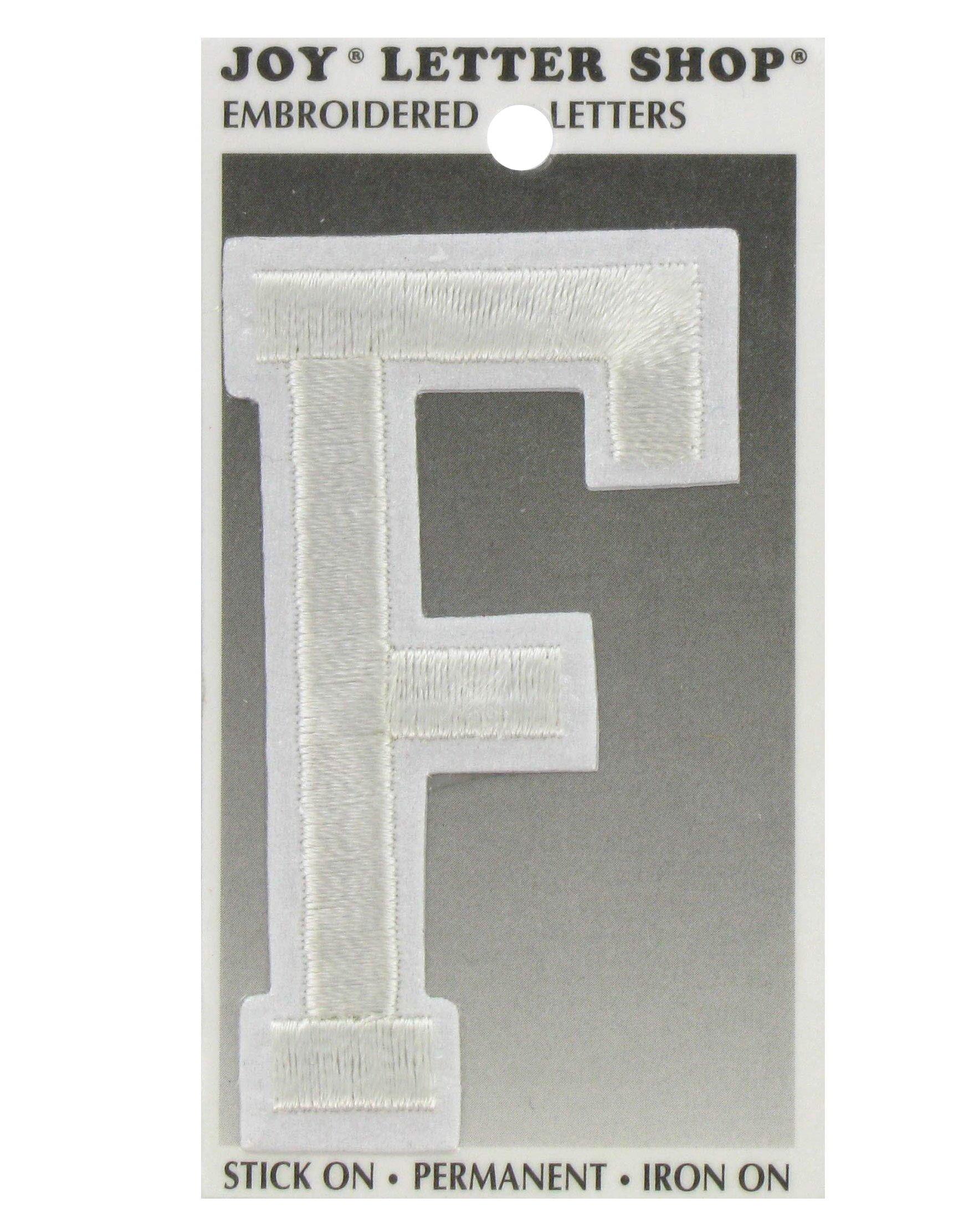 Embroidered Letter IronOn & Sticker Patch 3" Hobby Lobby 276808