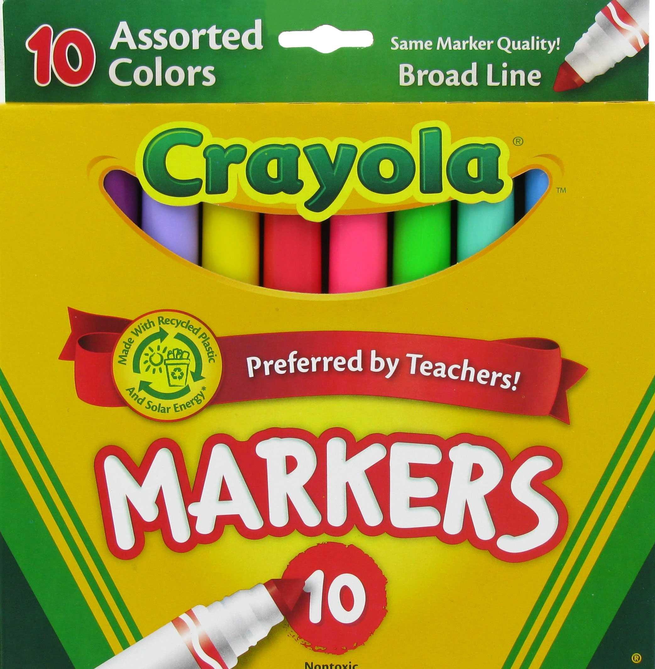 Green Crayola Broad Line Marker - Set of 5 or 10