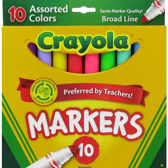 Crayola Project XL Poster Markers, Classic, 4 Count