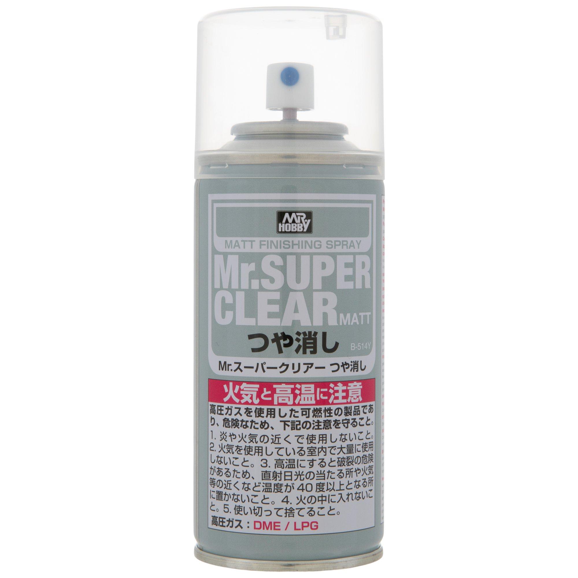 MR.SUPER CLEAR MATT SPRAY - Barniz Spray mate (170 ml) » Mister Model