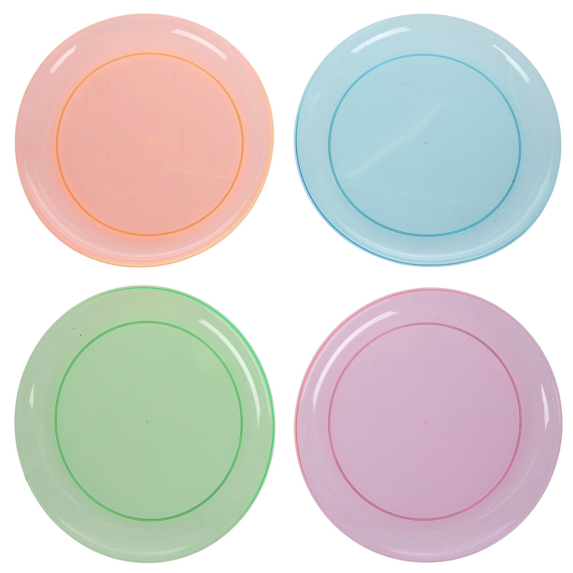 ASSORTED COLORS (24 COUNT) PAPER PLATES (PARTY/PARTY/PARTY) NOT  MICROWAVEABLE