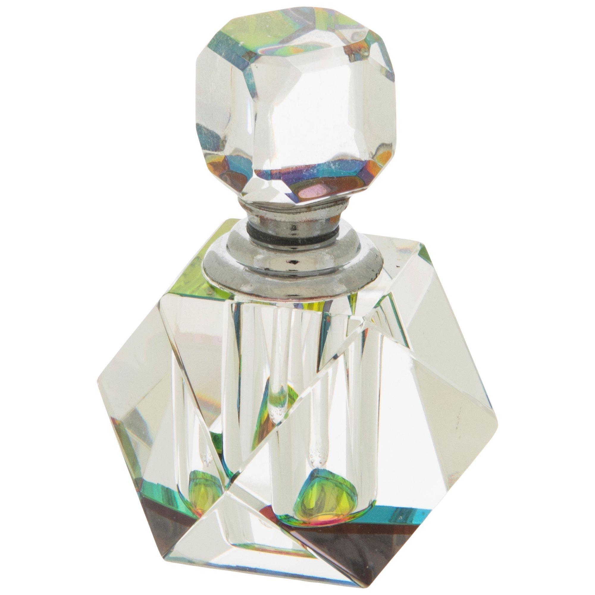Iridescent Faceted Glass Perfume Bottle Hobby Lobby 297655