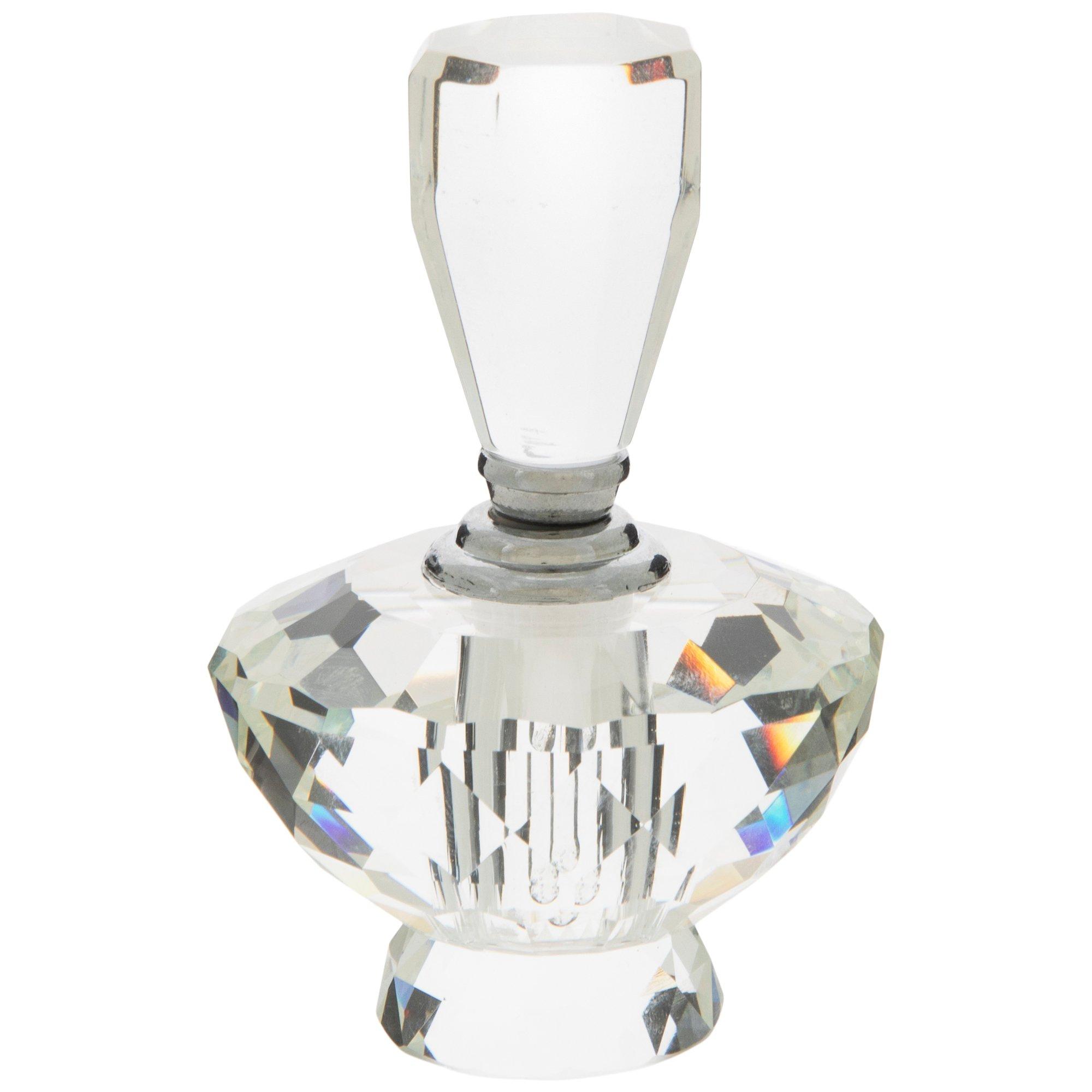 Faceted Round Glass Perfume Bottle Hobby Lobby 298182