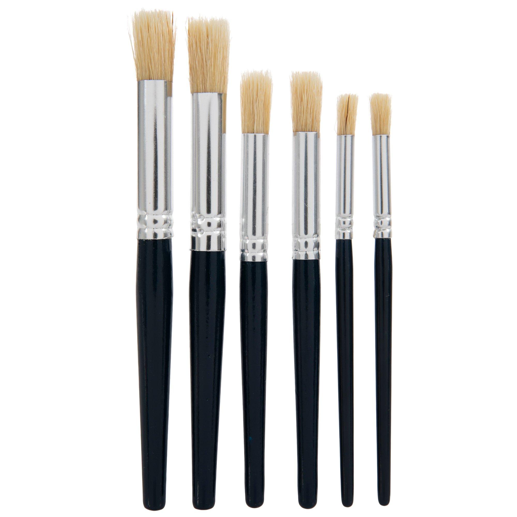 Round Stencil Paint Brushes - 6 Piece Set | Hobby Lobby | 300137