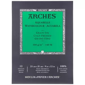 Arches Watercolor Paper, 90lb Hot Press, 22x30 - John Neal Books