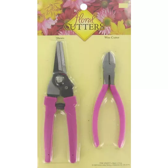 BOENFU Floral Wire Cutter for Artificial Flowers and Crafts, 2 Pack Chicken  Wire Cutters Diagonal Cutting Pliers Faux Flowers Wire Snips, Orange, 6 in