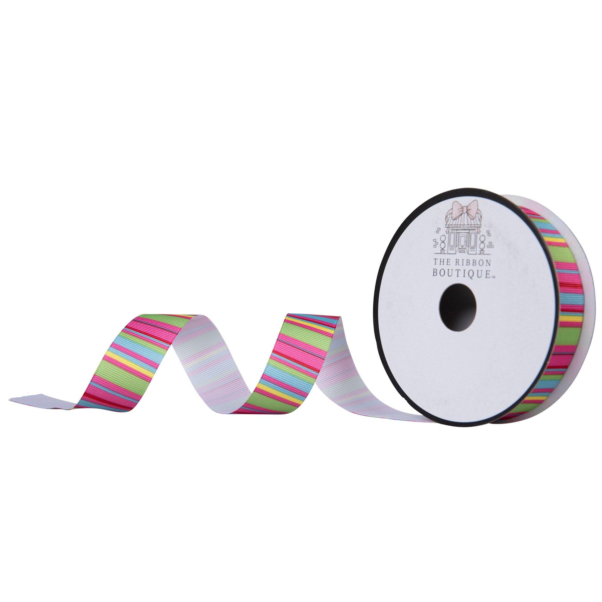 Rainbow Striped Grosgrain Ribbon - 7/8, Hobby Lobby