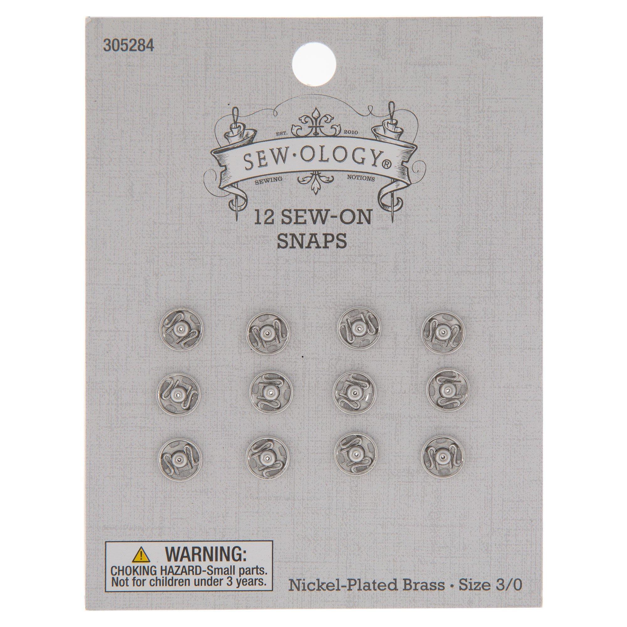 Nickel Sew-On Snaps - 5/16, Hobby Lobby