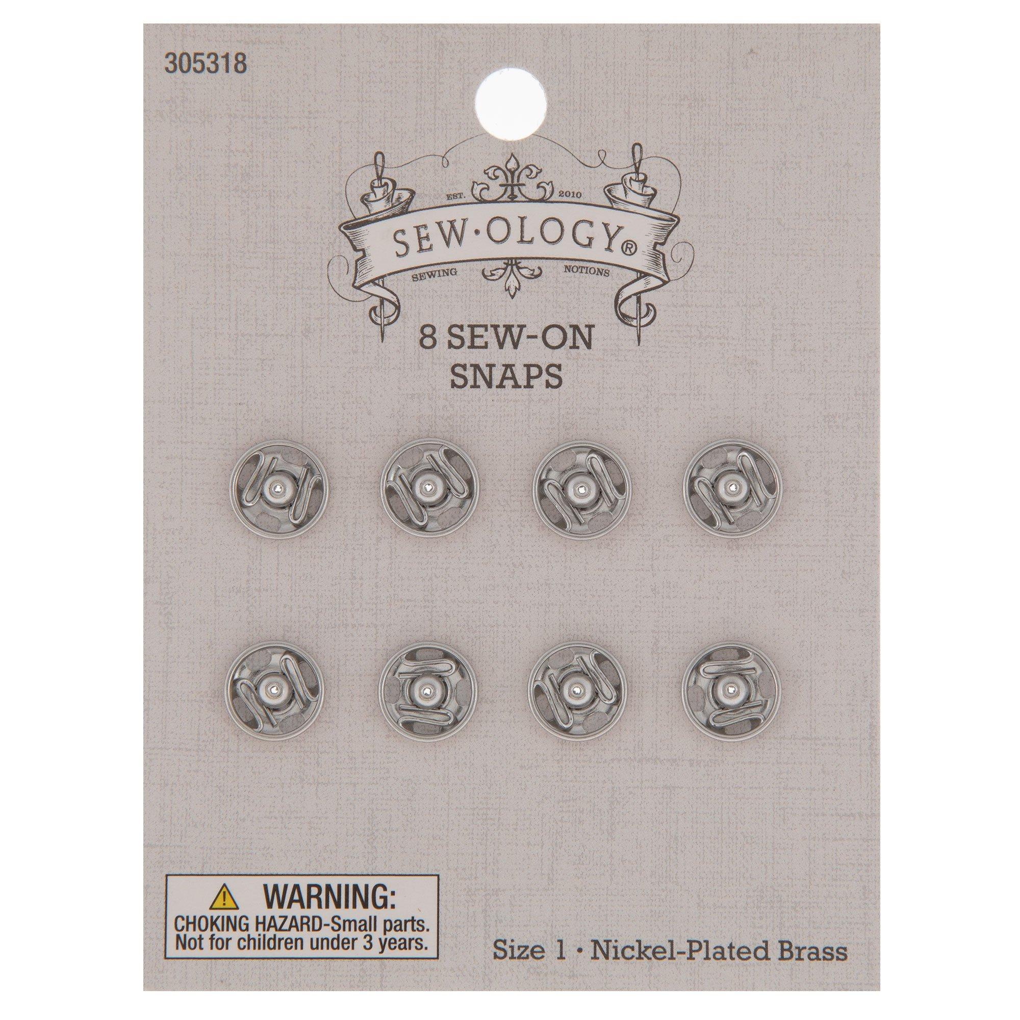 Nickel SewOn Snaps 3/8" Hobby Lobby 305318