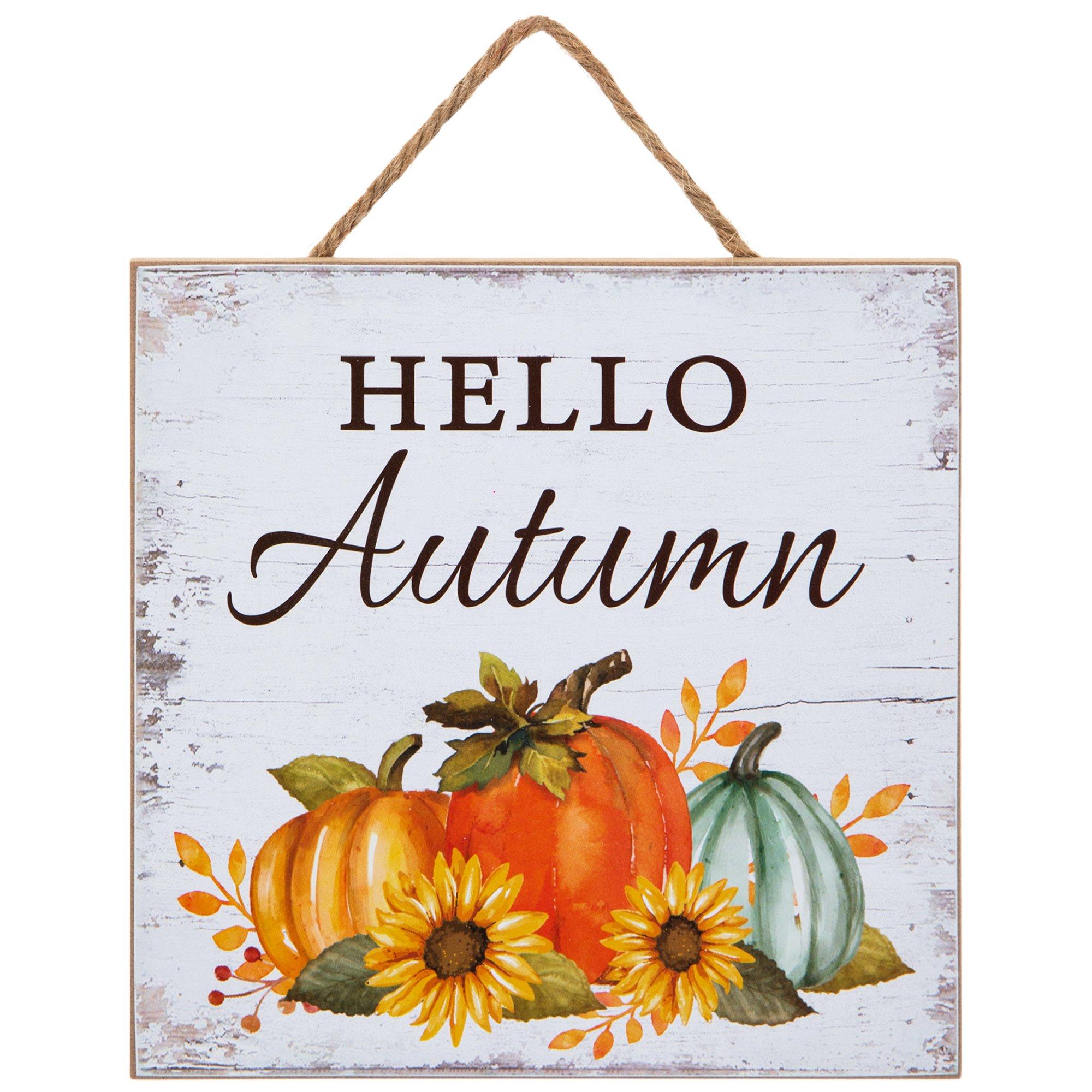 Hello Autumn Wood Wall Decor | Hobby Lobby | 305322011