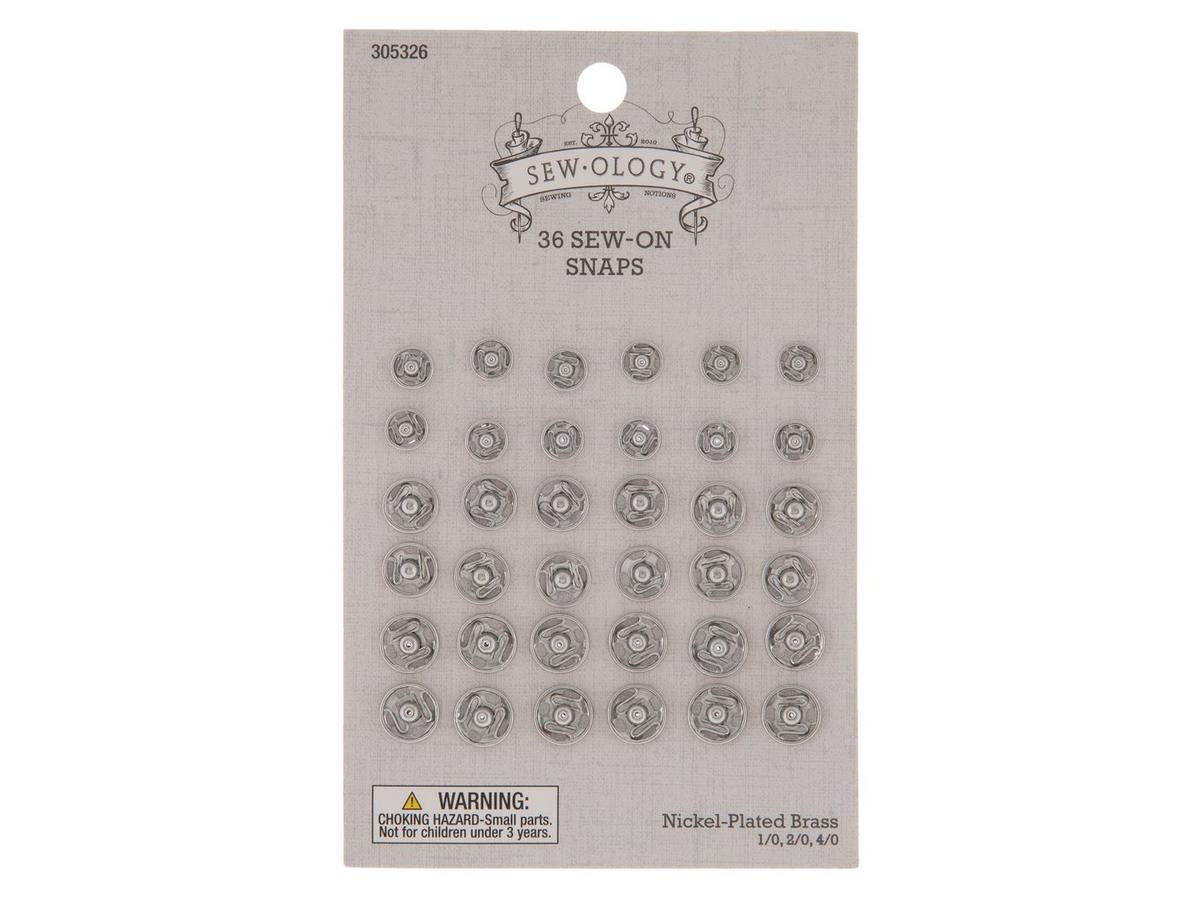 Nickel Assorted Sew-On Snaps | Hobby Lobby | 305326