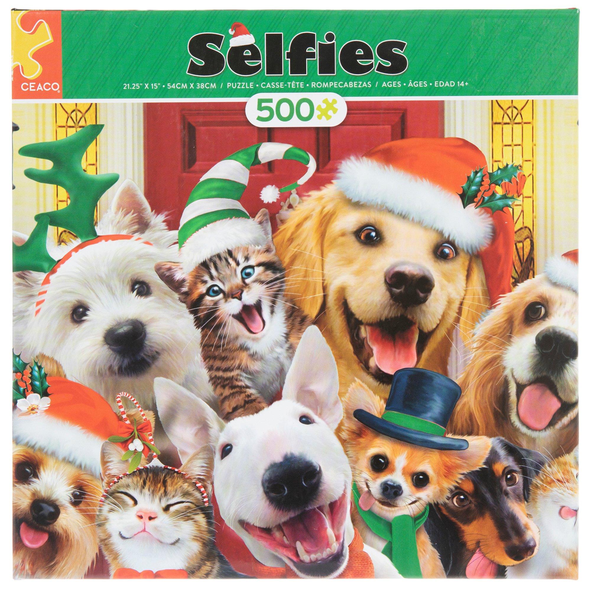 Christmas Cat & Dog Selfies Puzzle | Hobby Lobby | 305490925