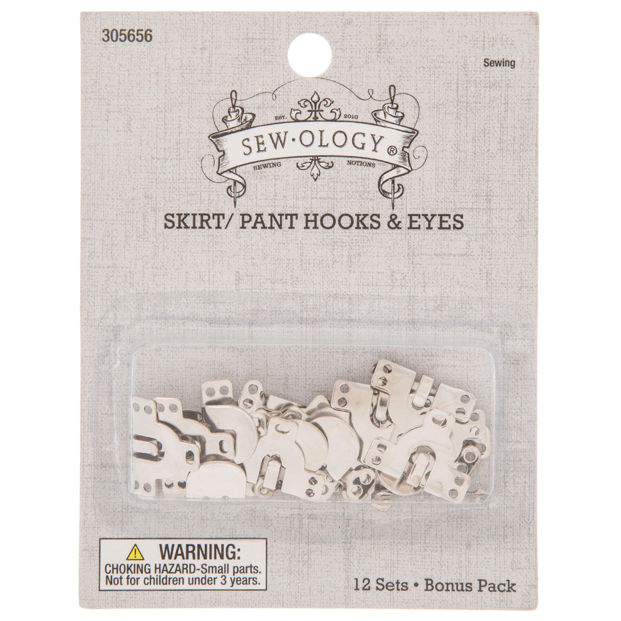  Metal Hooks & Eyes Closure Hook and Bar Fastening No Sew Nickel  Hooks Heavy Duty for Clothing Skirt Closures No Sew Hooks for Pants 4 Sets  in a Pack : Arts