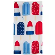 Red, White & Blue Ice Pops Kitchen Towel