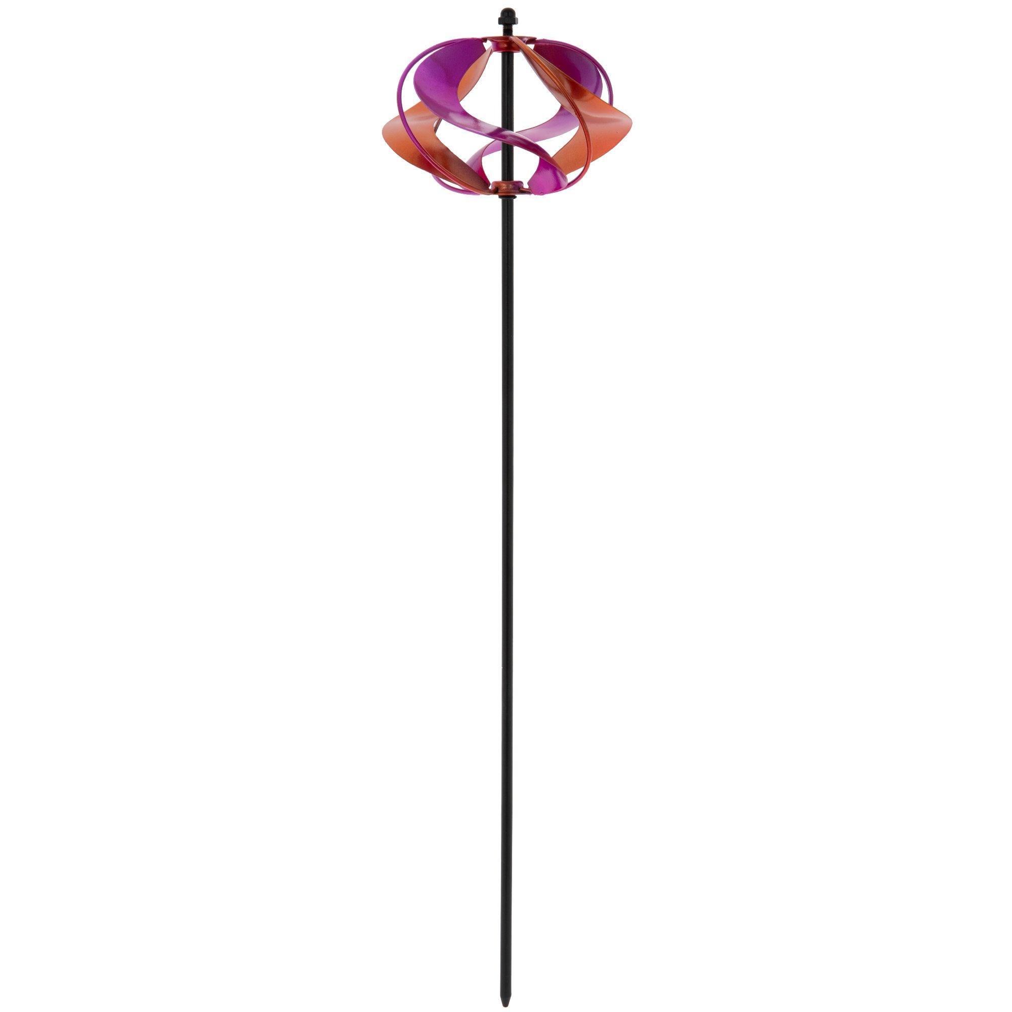 Orange & Purple Metal Wind Spinner Hobby Lobby 305789235