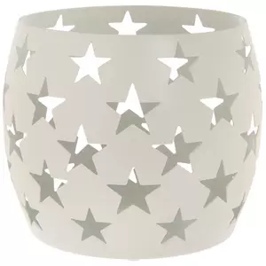 Star Cut-Outs Metal Candle Holder