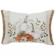 Pumpkins & Flowers Pillow