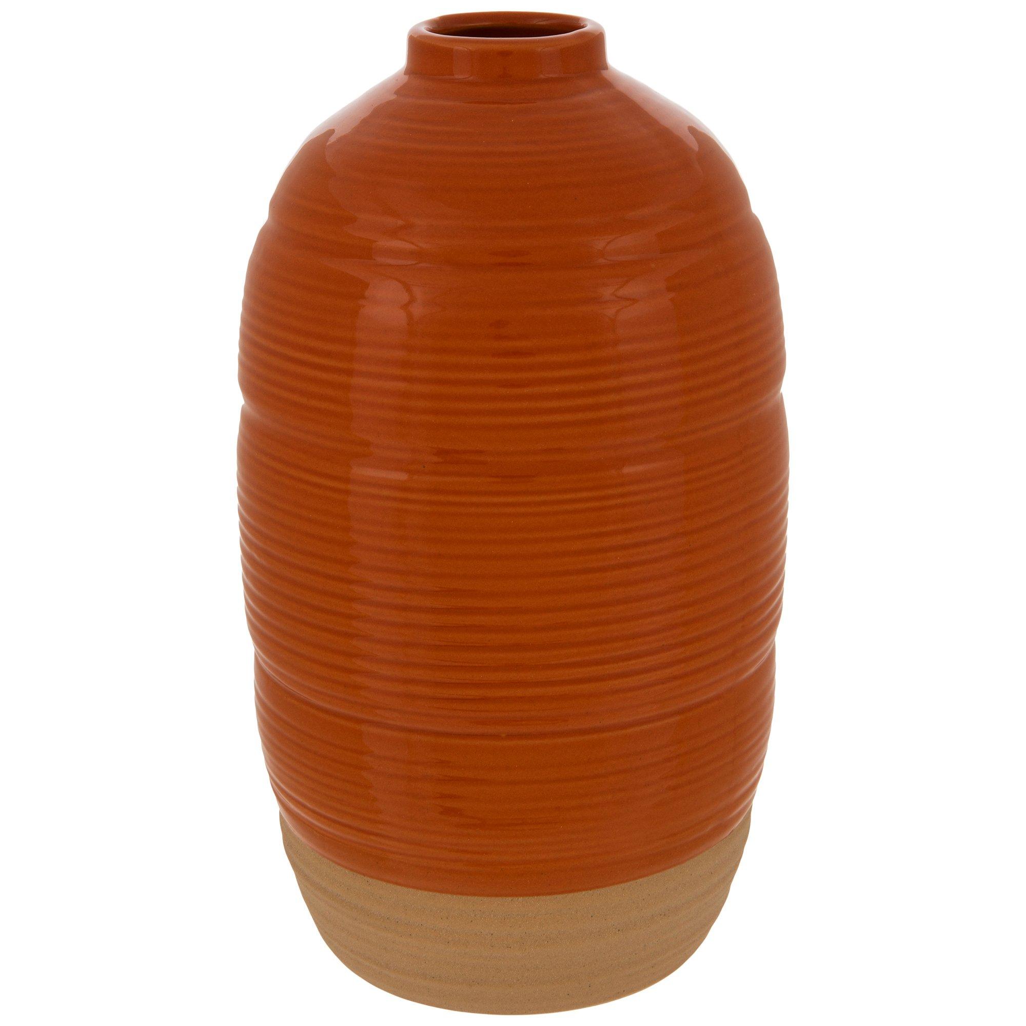 Earth Tone Glossy Ceramic Vase Hobby Lobby 306042154