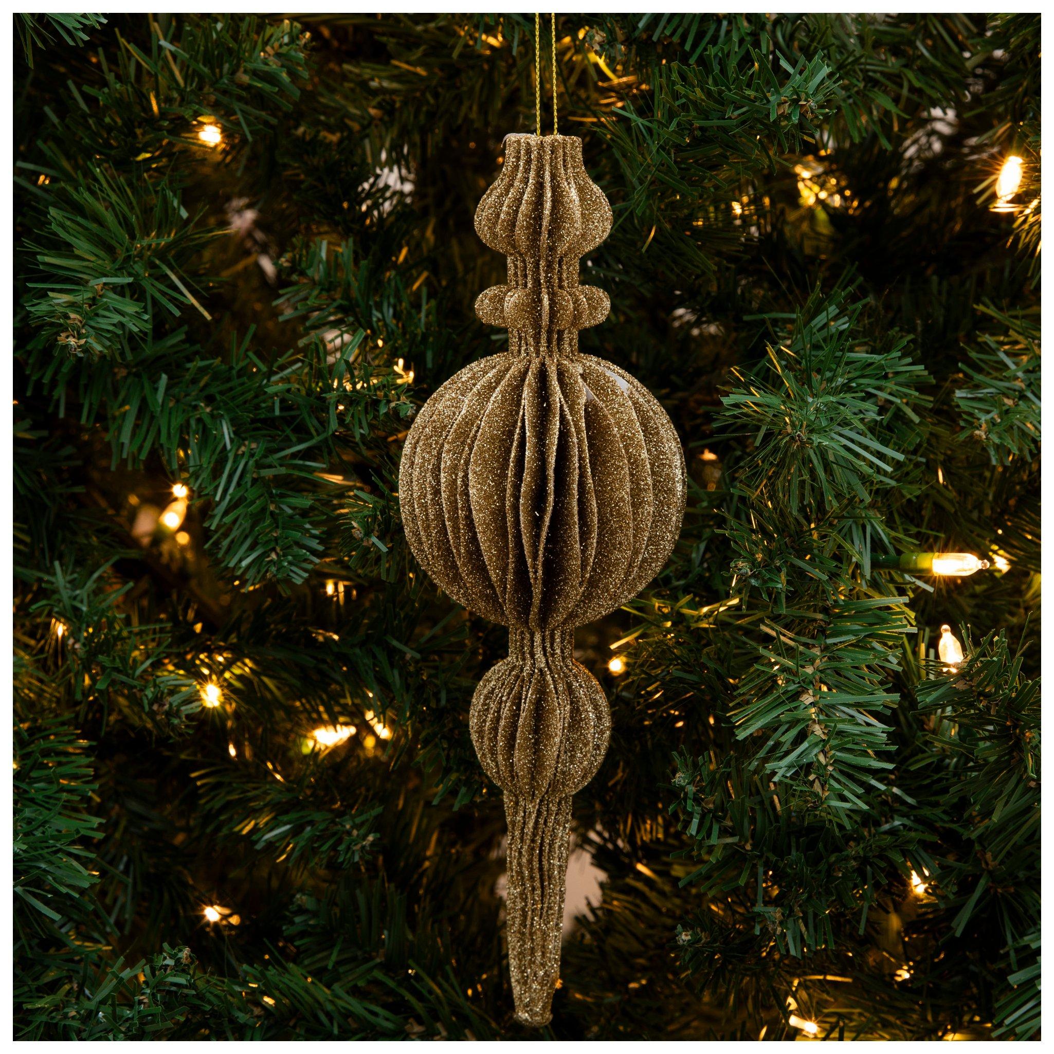 Glittery Spindle Ornament Hobby Lobby 306065031