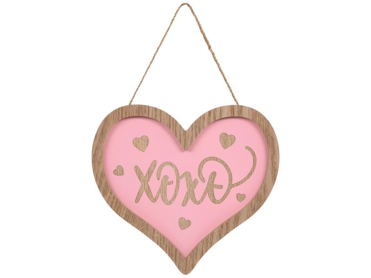 XOXO Pink Heart Wood Wall Decor | Hobby Lobby | 306278576
